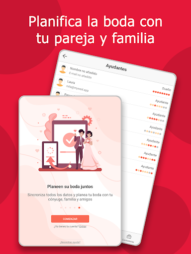 Captura de pantalla de Planificador de bodas - MyWed