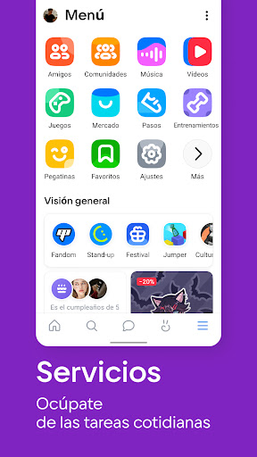 Captura de pantalla de VK: red social, mensajero