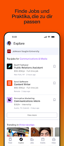 Handshake Jobs & Karriere Screenshot