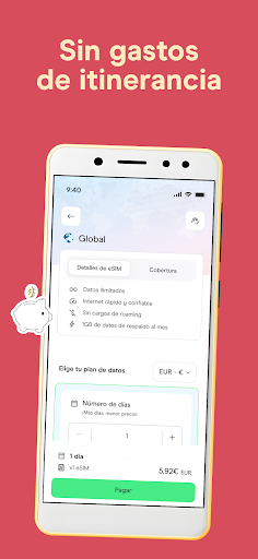 Captura de pantalla de Holafly eSIM: datos ilimitados