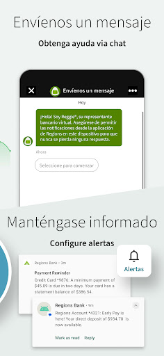 Captura de pantalla de Regions Bank