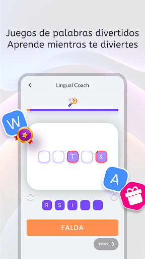 Captura de pantalla de Entrenador Lingual: Aprende