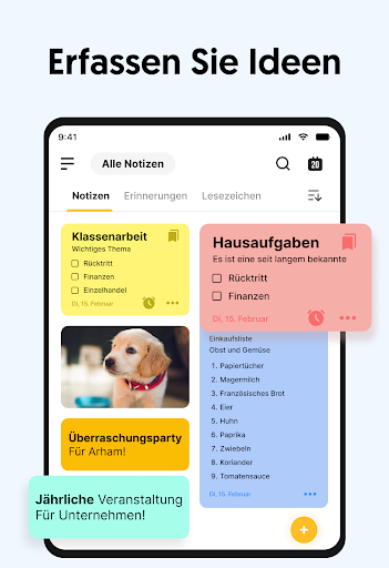 Notizen: Notizblock, Notizbuch Screenshot