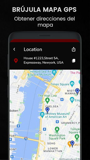 Captura de pantalla de Brújula: Digital Compass App