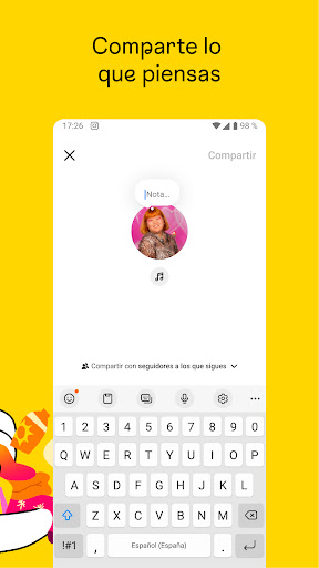 Captura de pantalla de Instagram