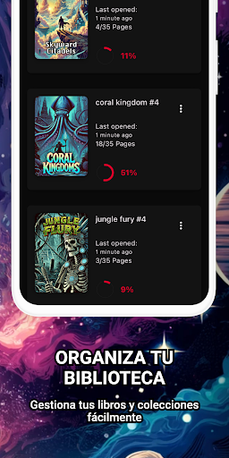 Captura de pantalla de Lector de Cómics CBR, CBZ, PDF