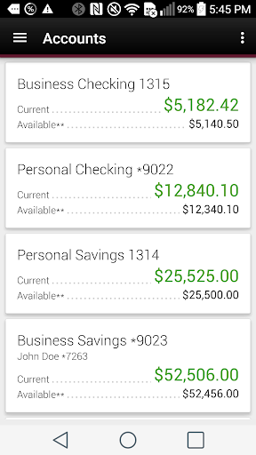 Mechanics Bank Mobile Banking screenshot