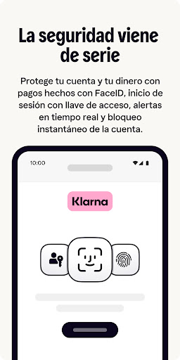 Captura de pantalla de Klarna: Pagos más inteligente