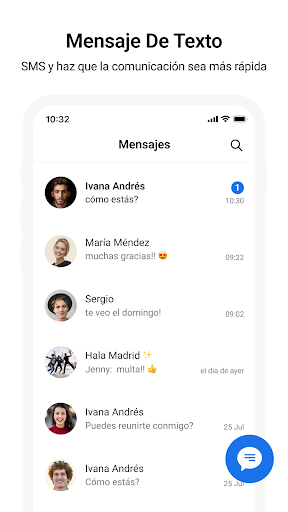 Captura de pantalla de Mensajes