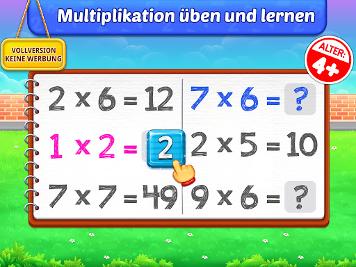 Multiplikation spiele Für 2-7 Screenshot