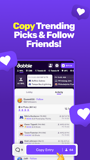 Dabble - Real Money Pick'Em screenshot