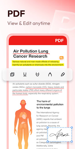 Captura de pantalla de Document Reader & PDF Editor