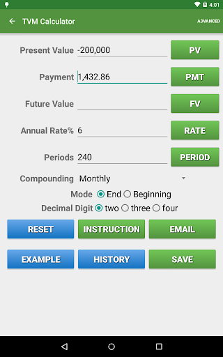 Captura de pantalla de Financial Calculators Pro