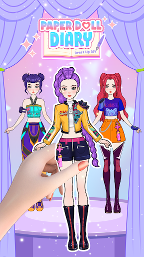 Captura de pantalla de Paper Doll Diary: Dress Up DIY