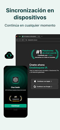 Captura de pantalla de Chat Smith: Chatbot IA Español
