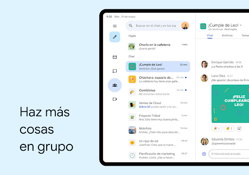 Captura de pantalla de Gmail