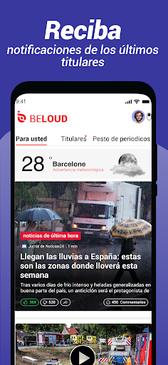 Captura de pantalla de Beloud: Noticias & Opiniones