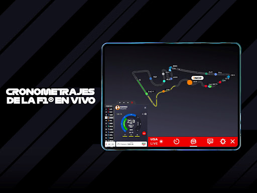 Captura de pantalla de F1 TV