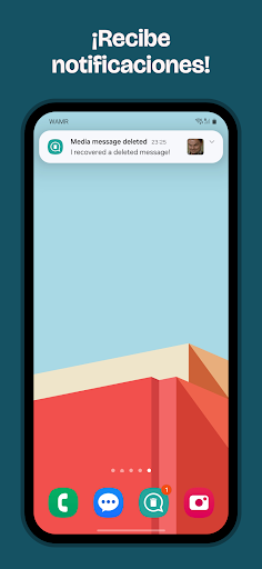 Captura de pantalla de WAMR: mensajes eliminados