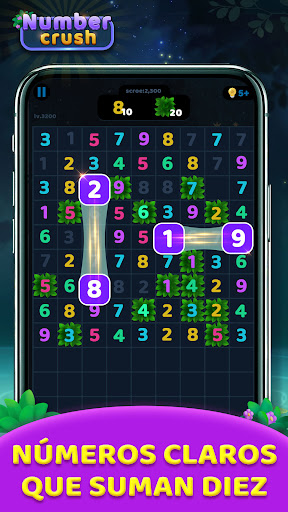 Captura de pantalla de Number Crush: Match Ten Puzzle
