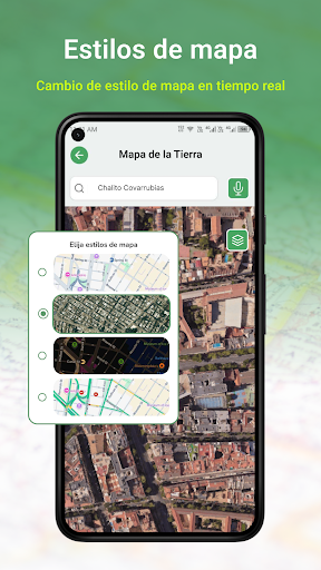 Captura de pantalla de Mapa satelital de la Tierra