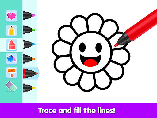 Captura de pantalla de colorear y dibujar para niños