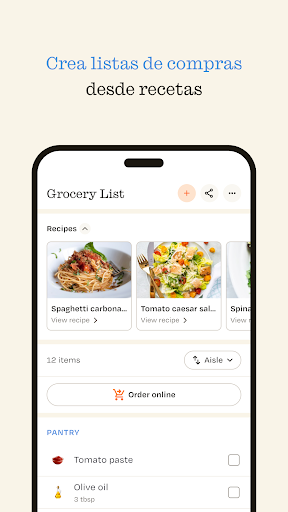 Captura de pantalla de ReciMe: Recetas y Planificador