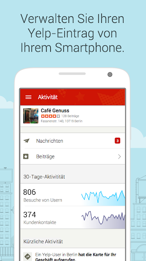 Yelp für Geschäftsinhaber Screenshot