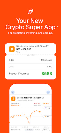 Gemini Markets & Credit Card screenshot