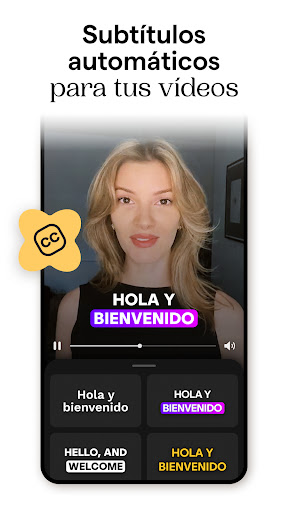 Captura de pantalla de Mojo: Reels y Video Captions