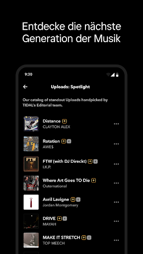 TIDAL Music: HiFi-Sound Screenshot