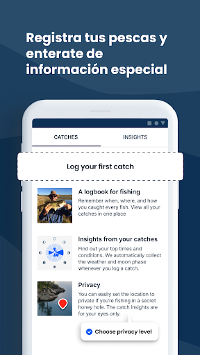 Captura de pantalla de Fishbrain Pronósticos de pesca