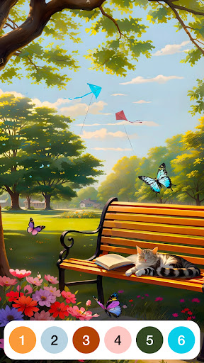Malen mit Zahlen Färbung Spiel Screenshot