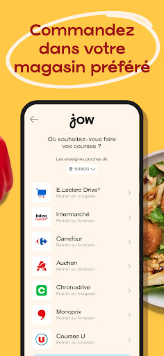 Jow - Recettes et courses Screenshot