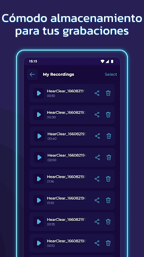 Captura de pantalla de Amplificador de sonido y voz