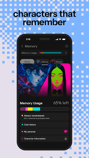 Captura de pantalla de Character AI: Chat, Talk, Text