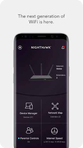 Captura de pantalla de NETGEAR Nighthawk WiFi Router