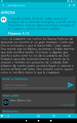 Captura de pantalla de Biblia Devocional