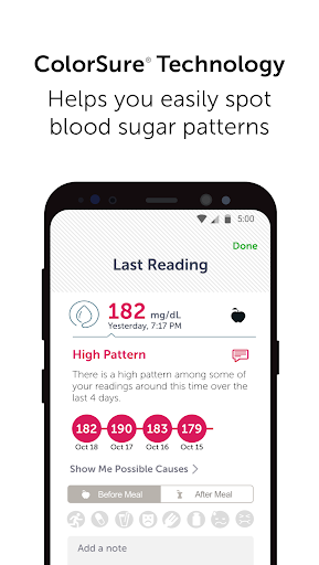 ​OneTouch Reveal® app screenshot