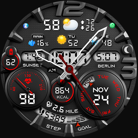 PER32 Ultra Hybrid Watch Face screenshot