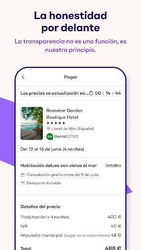 Captura de pantalla de Ofertas Vio: viajes y hoteles