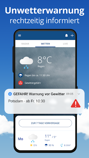 wetter.com Wetter & Regenradar Screenshot