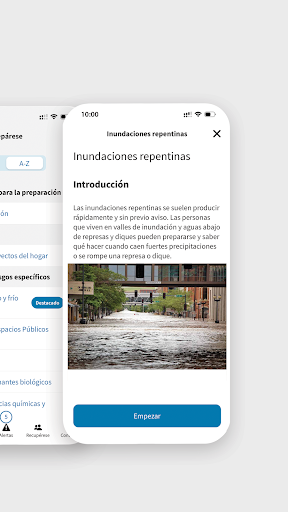 Captura de pantalla de FEMA