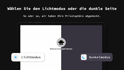 Privater Browser Inkognito App Screenshot