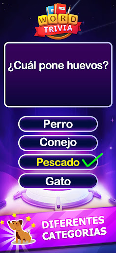 Captura de pantalla de Word Trivia Juego de palabras