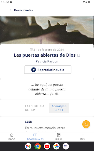 Captura de pantalla de Nuestro Pan Diario