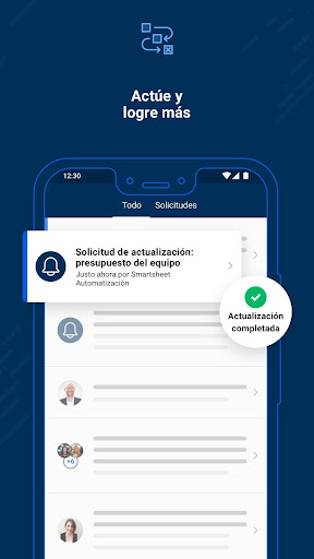 Captura de pantalla de Smartsheet