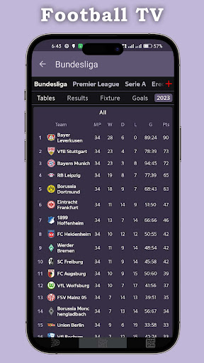 Live Football TV HD Streaming Screenshot