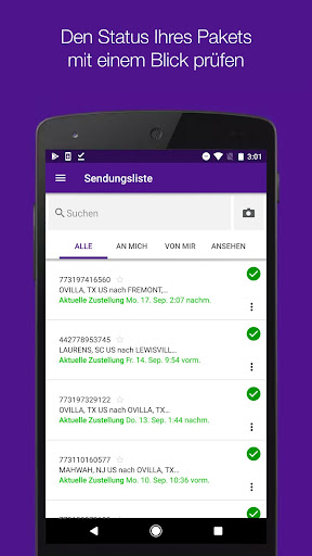 FedEx Mobile Screenshot