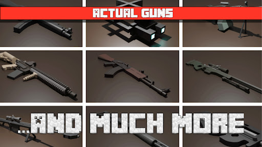 Captura de pantalla de Gun Mod for Minecraft PE